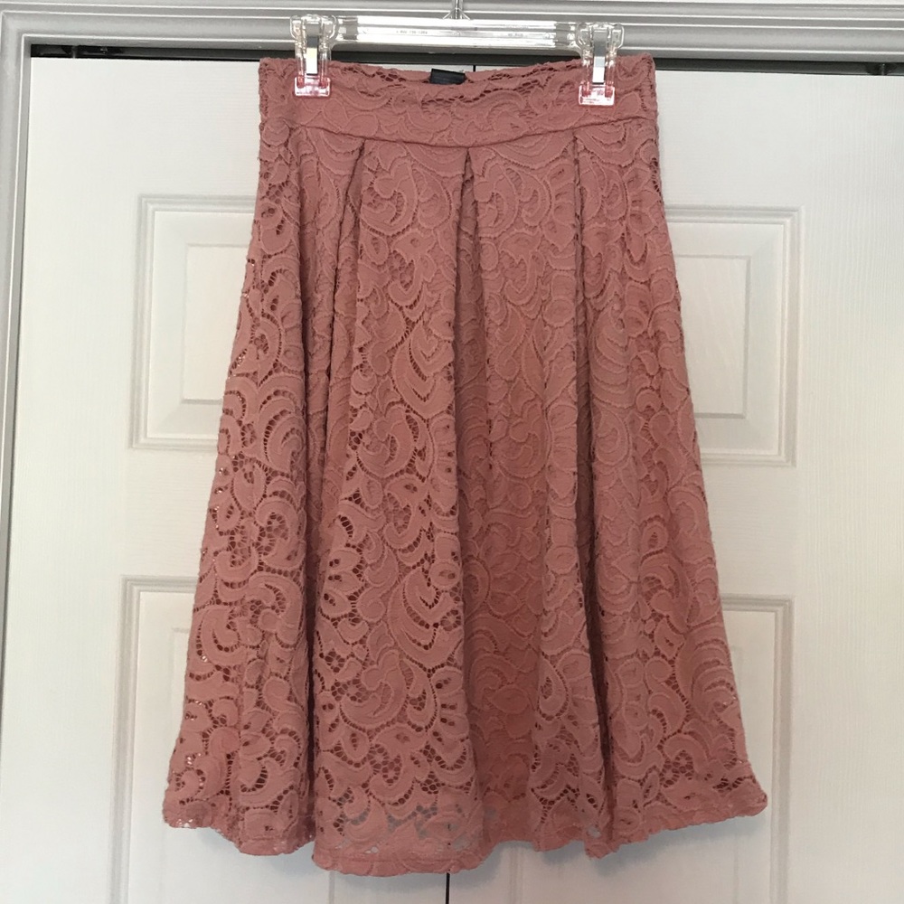 Pink Lace Skirt